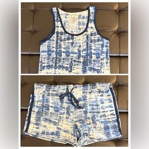 Lucky Brand Tie-Dye Tank and Shorts Pajama Set